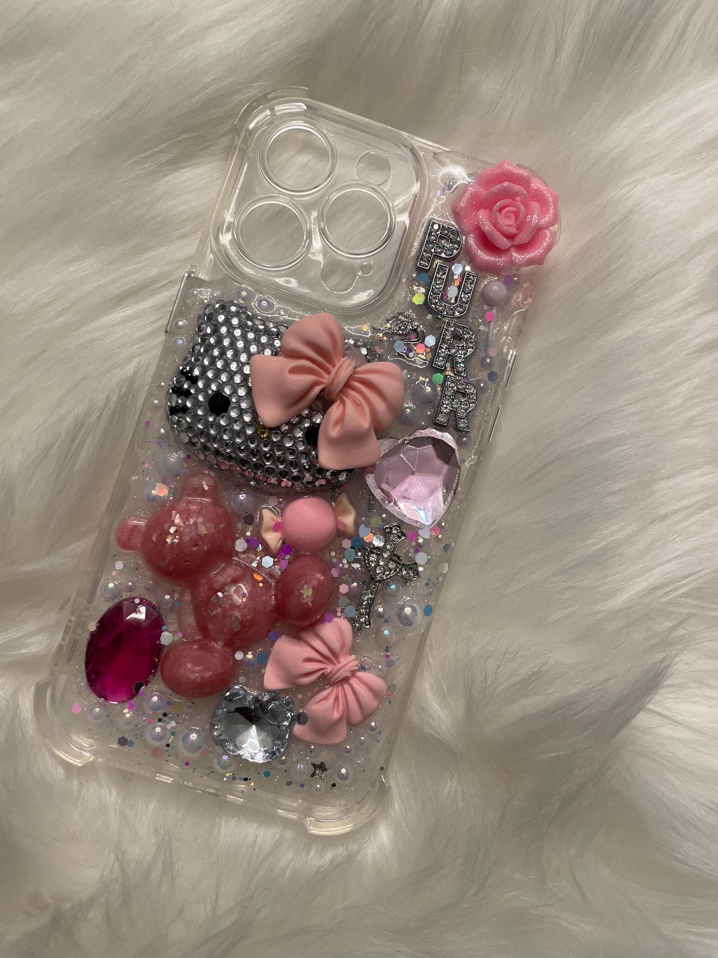 Cutesy Pink Bling Hello Kitty Junk Case