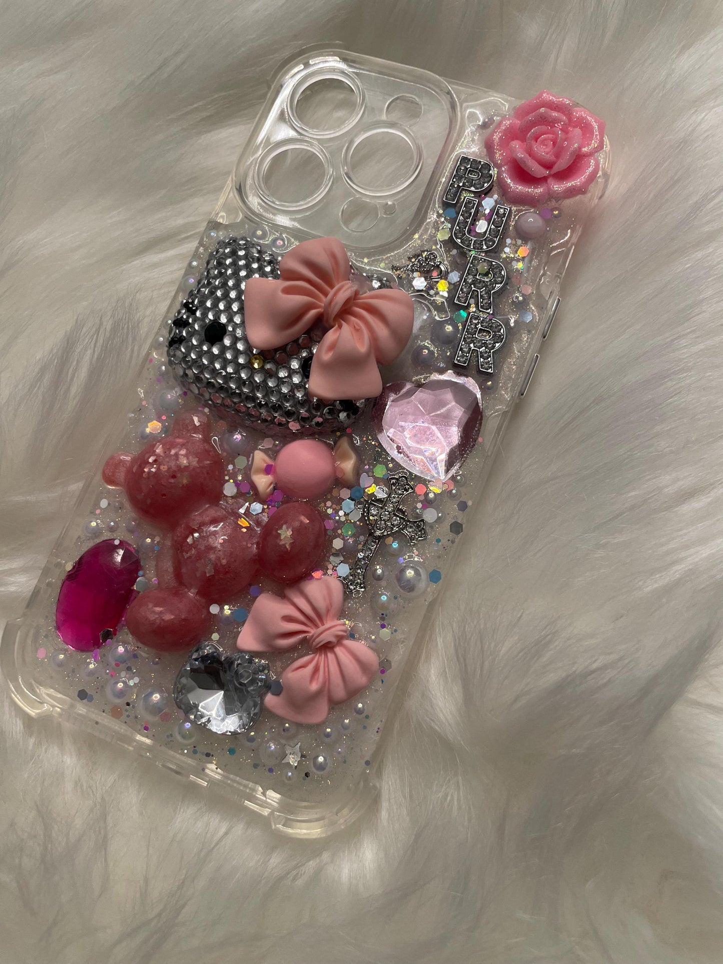 Cutesy Pink Bling Hello Kitty Junk Case