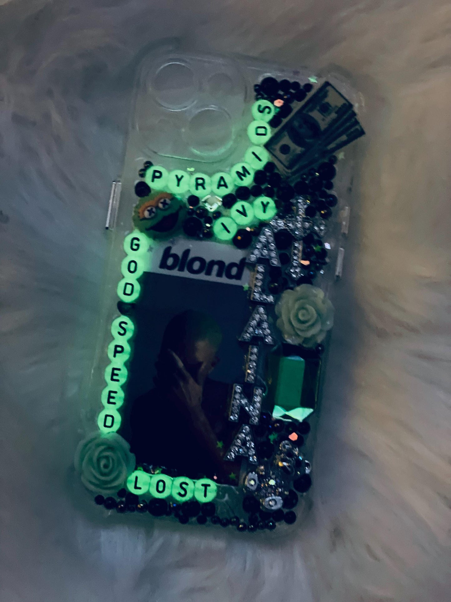 Custom* Green and Black Frank Ocean Junk Case