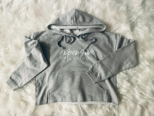 Expensive and Difficult Cropped Sweatshirt