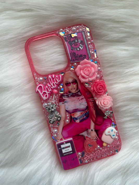 Pink Barbie Nicki Custom Junk Cell Phone Case