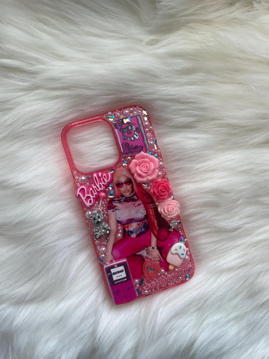 Pink Barbie Nicki Custom Junk Cell Phone Case