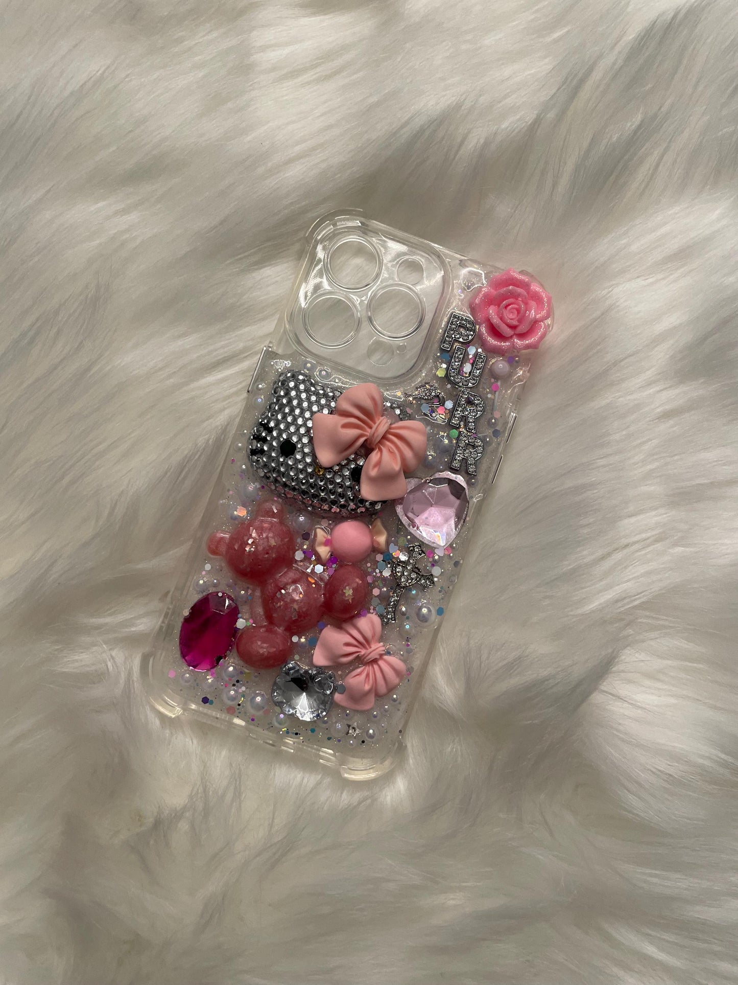 Cutesy Pink Bling Hello Kitty Junk Case
