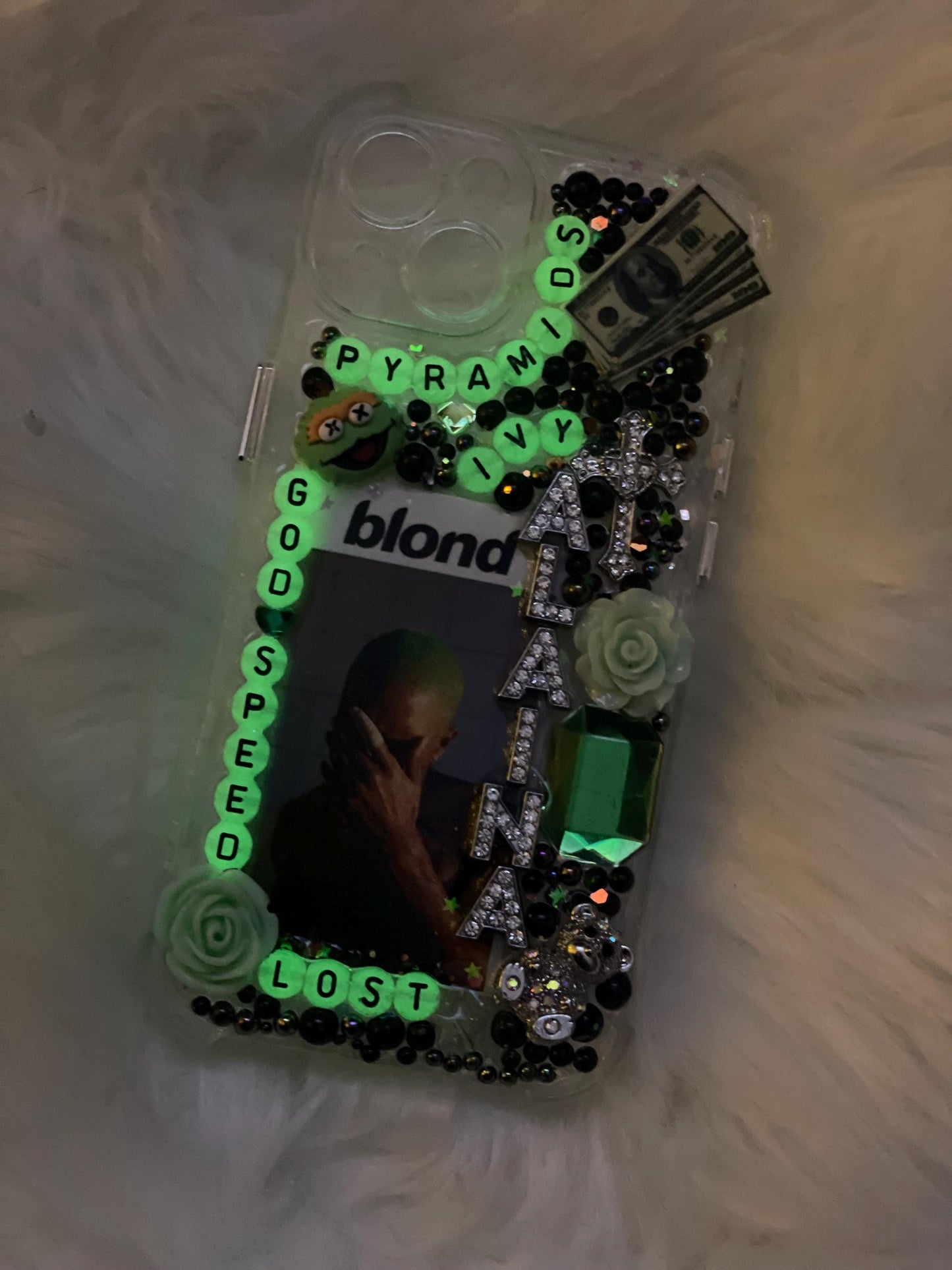 Custom* Green and Black Frank Ocean Junk Case