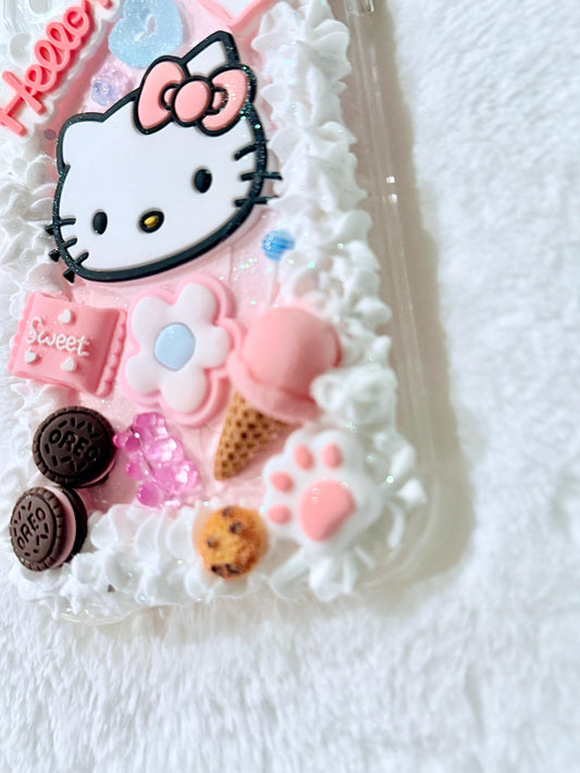 Pink Ice Cream Cake Hello Kitty Case