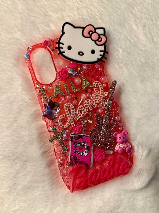 Pink and Gold Hello Kitty Junk Case
