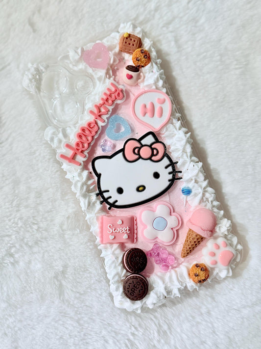 Pink Ice Cream Cake Hello Kitty Case
