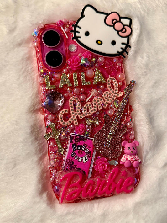 Pink and Gold Hello Kitty Junk Case