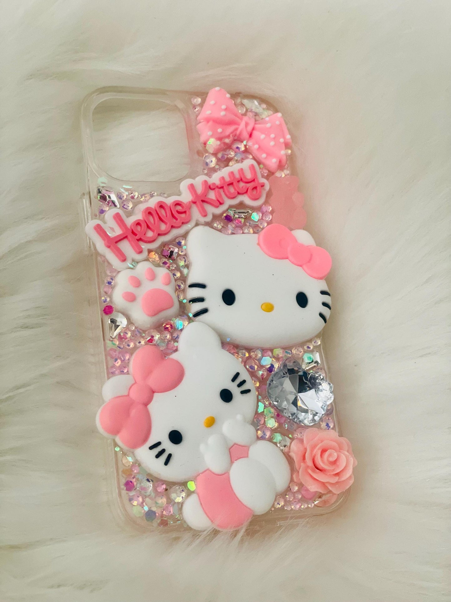 Pink, Red, Blue, or Black & White Hello Kitty Case
