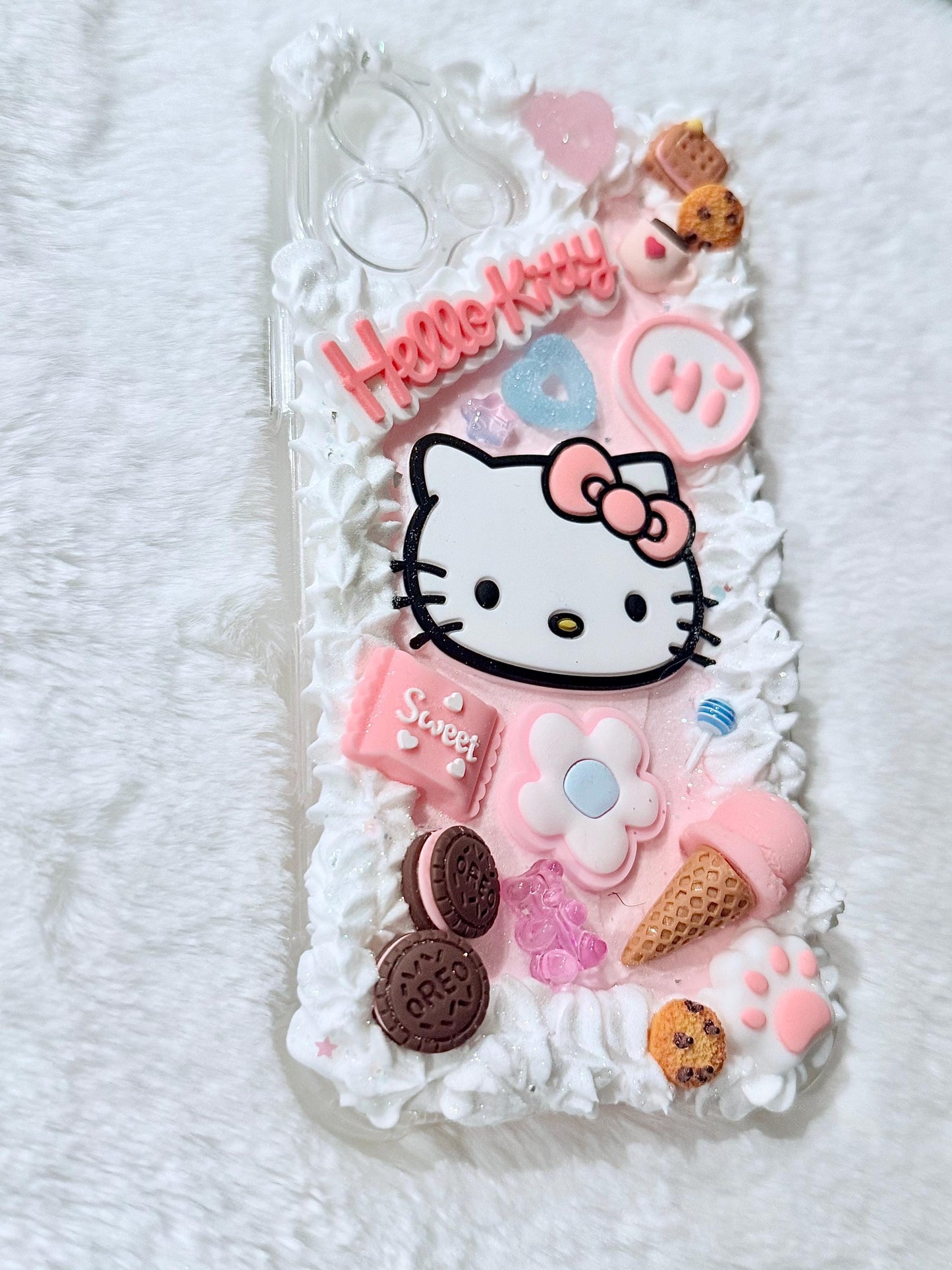Pink Ice Cream Cake Hello Kitty Case